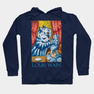 Cat with Her Kittens by Louis Wain Hoodie